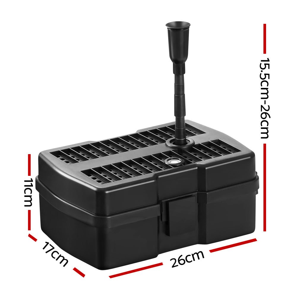 Marlook Solar Pond Pump Water Fountain Filter Box Submersible Outdoor Pool 6.6FT