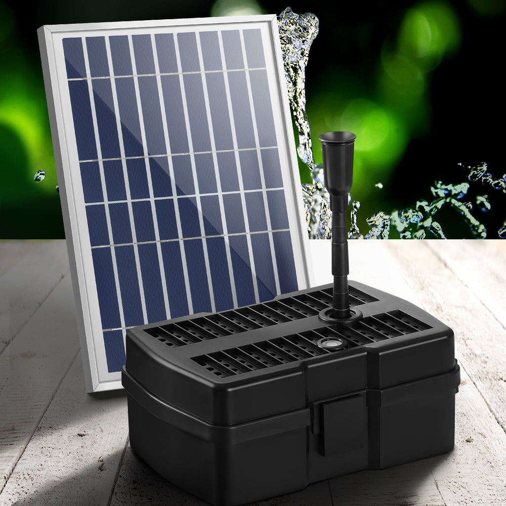 Marlook Solar Pond Pump Water Fountain Filter Box Submersible Outdoor Pool 6.6FT