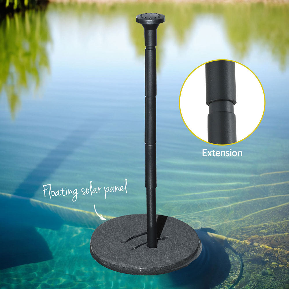 Marlook Solar Pond Pump Water Fountain Submersible Floating Bird Bath 190L/H