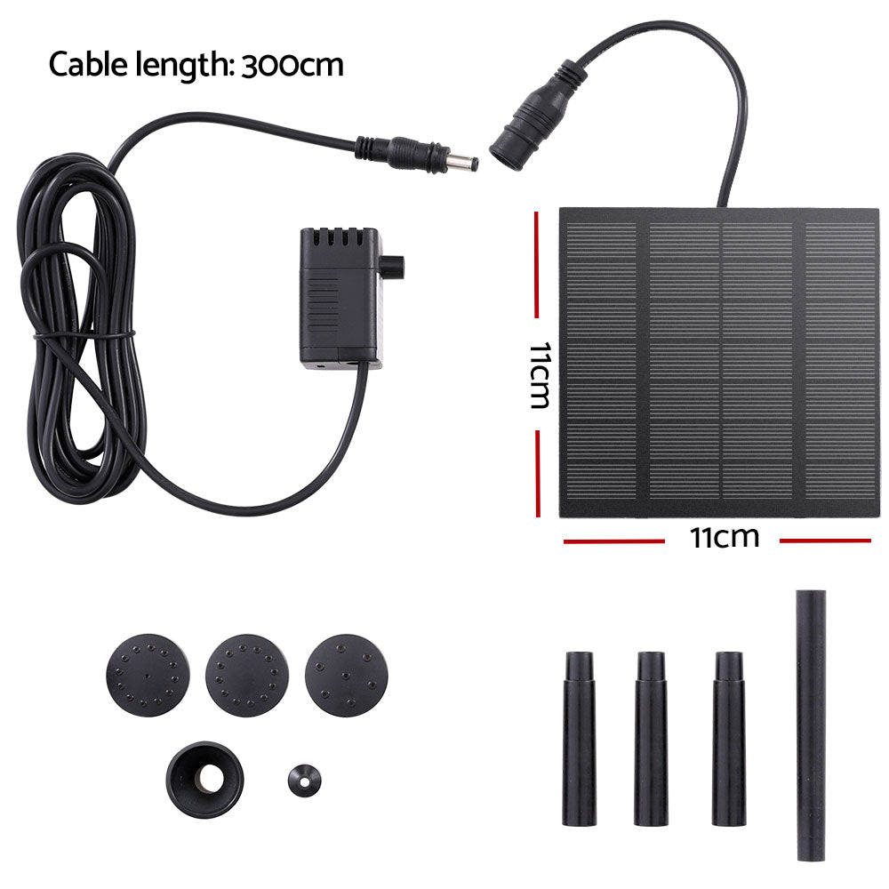 Marlook Solar Pond Pump Submersible Water Fountain Kit 2.6FT