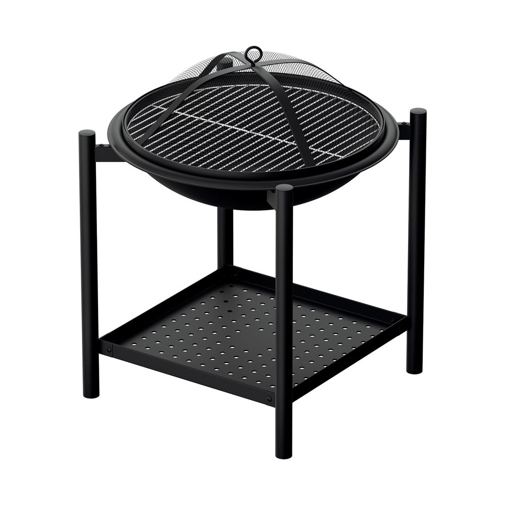 Marlook Fire Pit BBQ Grill 2-in-1 Outdoor