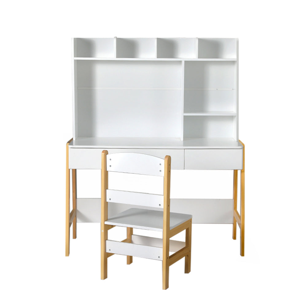 Marlook 2PCS Kids Table and Chairs Set Study Activity Toys Storage Desk Drawer