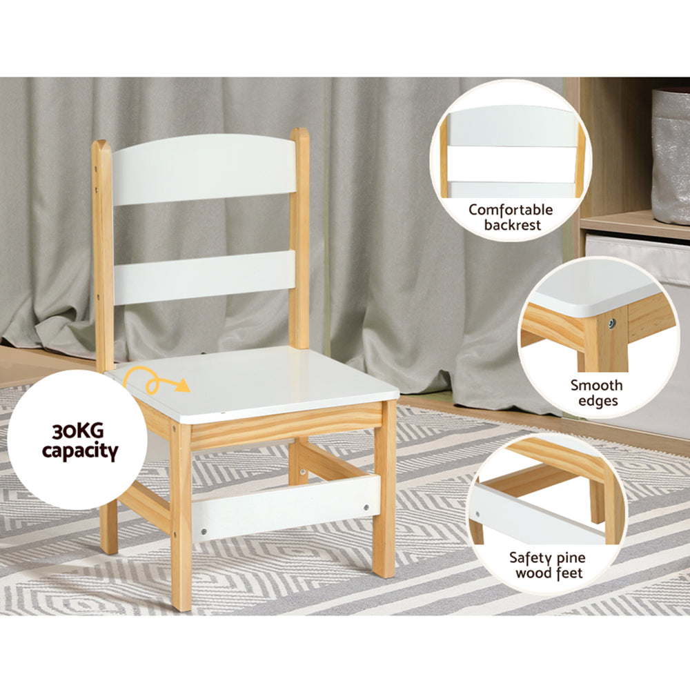 Marlook 2PCS Kids Table and Chairs Set Study Activity Toys Storage Desk Drawer