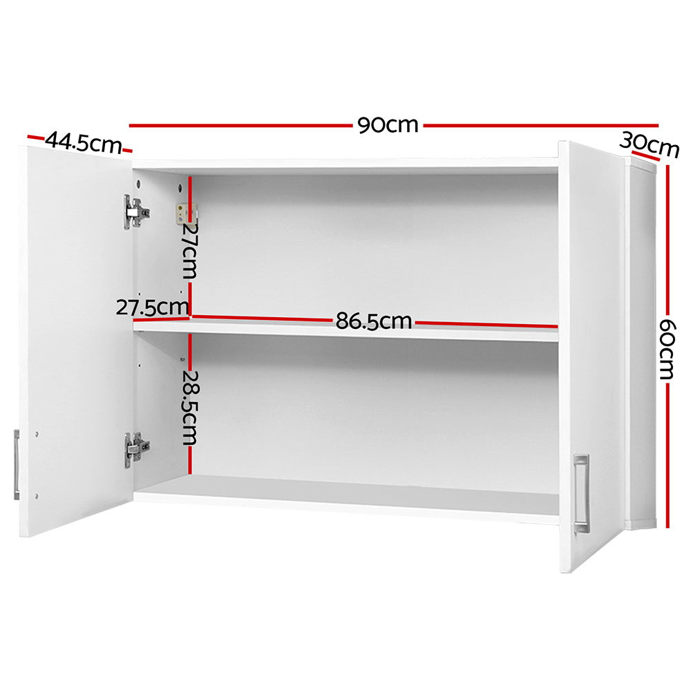 Marlook Bathroom Storage Cabinets 900mm Wall Mounted Medicine Cabinet Cupboard