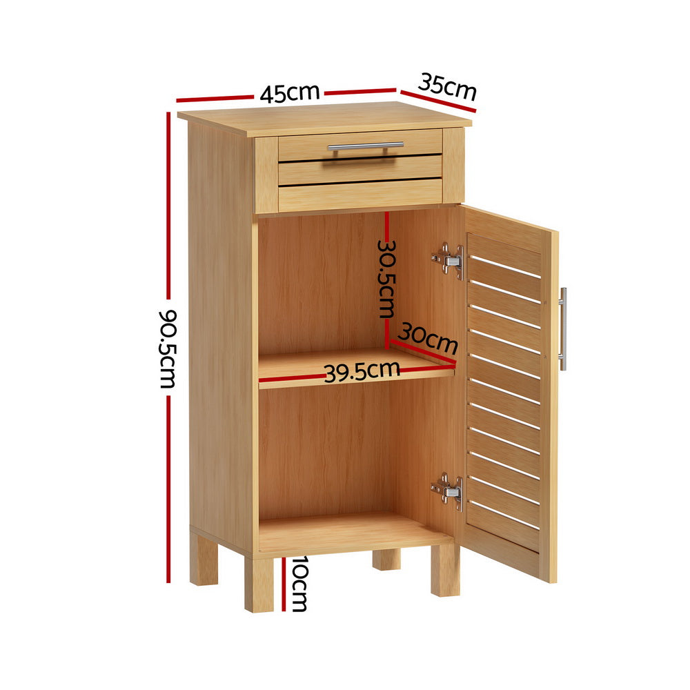 Marlook Bathroom Cabinet Storage 90cm wooden JILL