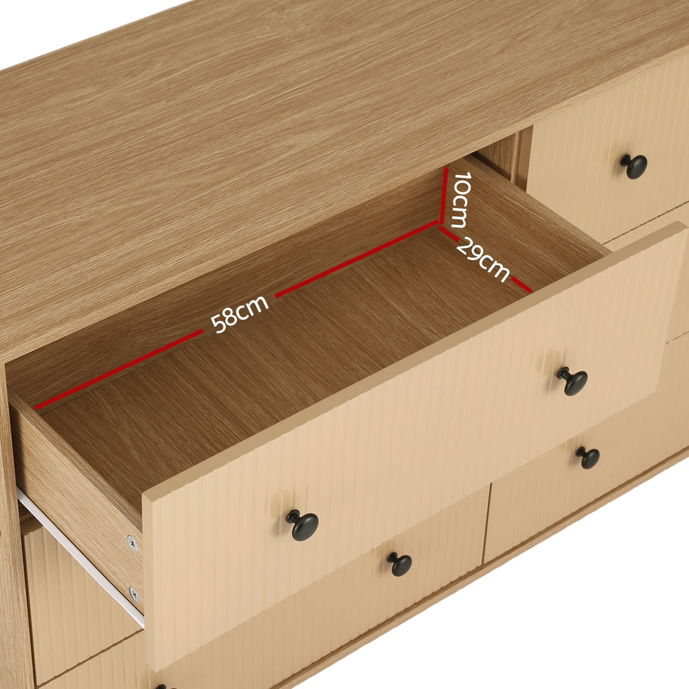 Marlook 6 Chest of Drawers Tallboy Cabinet - RUTH Pine