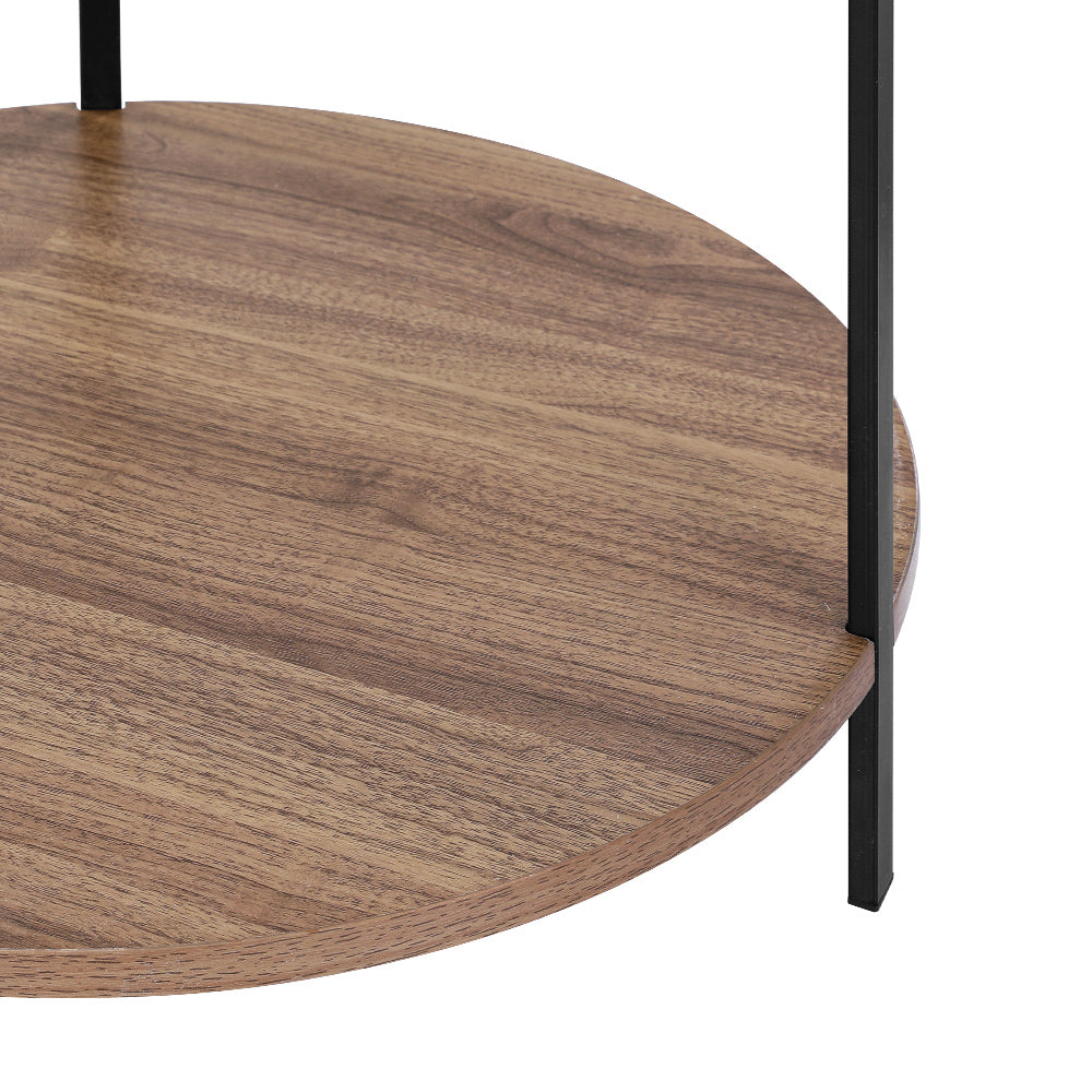 Marlook Coffee Table Side Table Round White Cedric