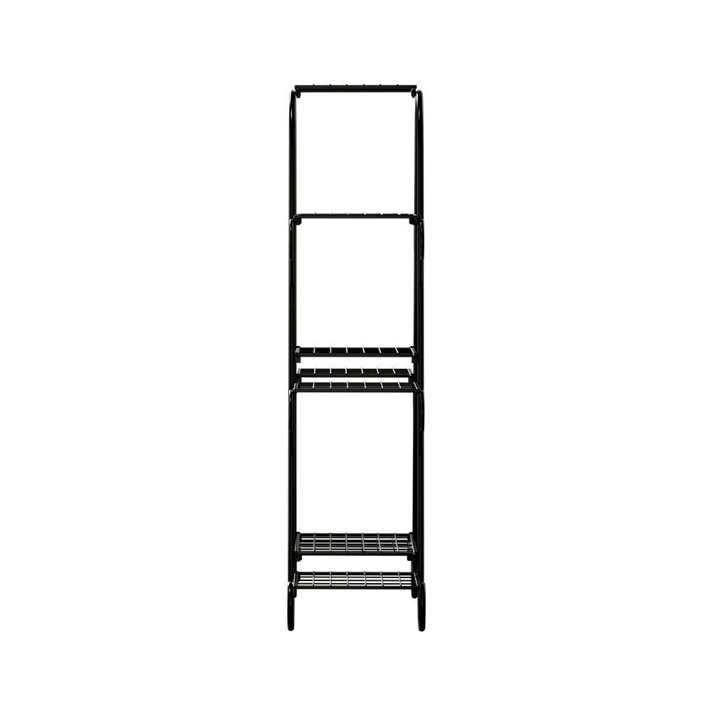 Marlook Plant Stand 9 Tier Metal Flower Pot Shelf Black