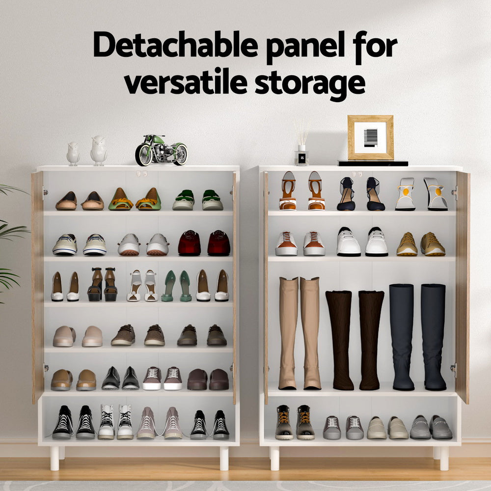 Marlook Shoe Rack Cabinet 24 Pairs 6-tier White