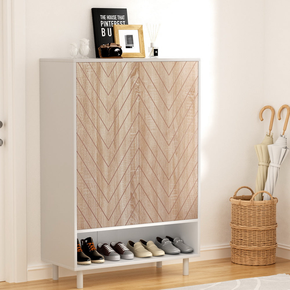 Marlook Shoe Rack Cabinet 24 Pairs 6-tier White