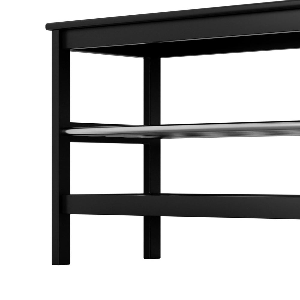 Marlook Shoe Rack Cabinet Bamboo Bench 10 Paris Black