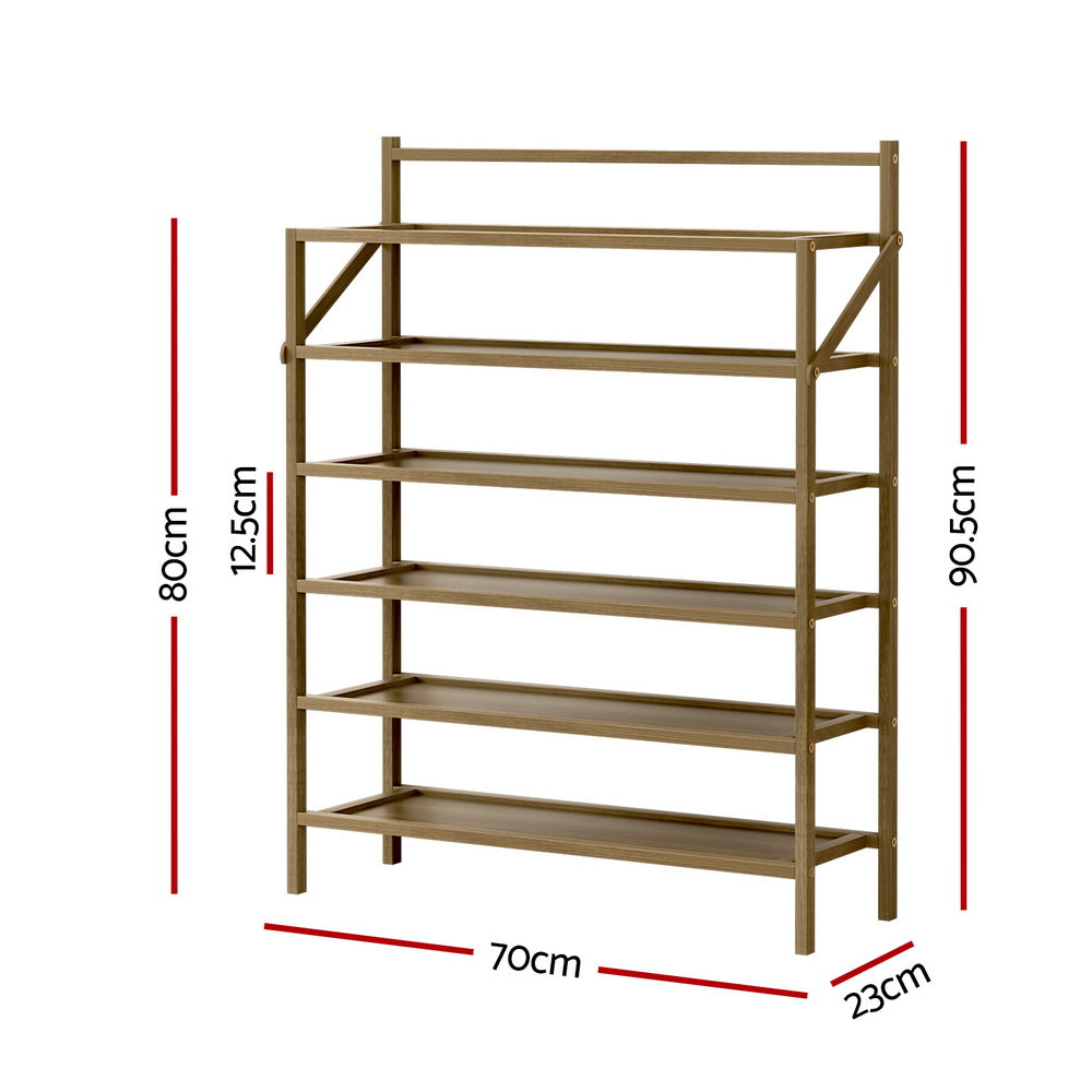 Marlook Shoe Rack 6-tier 18 Pairs Foldable