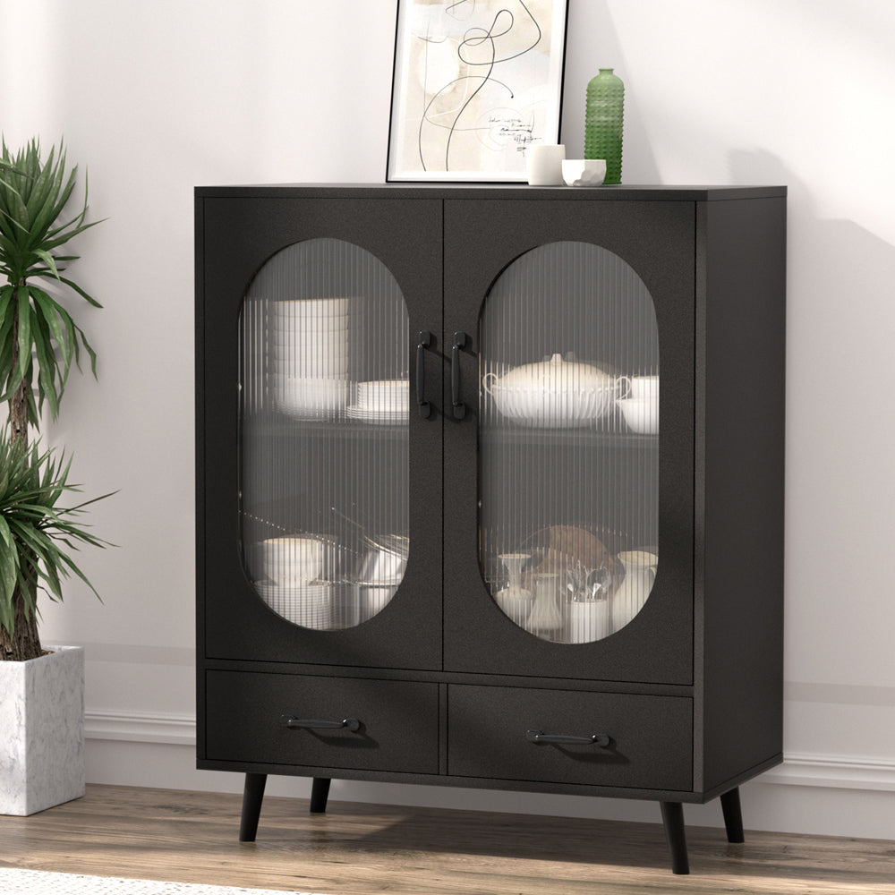 Marlook Buffet Sideboard Double Doors - Black