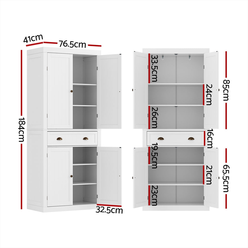 Marlook Buffet Sideboard Cupboard Cabinet White