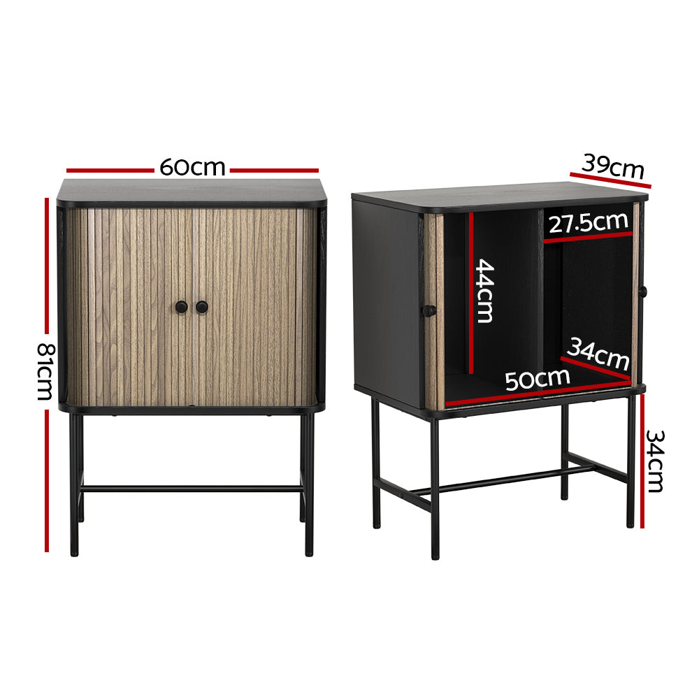 Marlook Buffet Sideboard Cupboard Cabinet Sliding Doors Pantry Storage BORIS