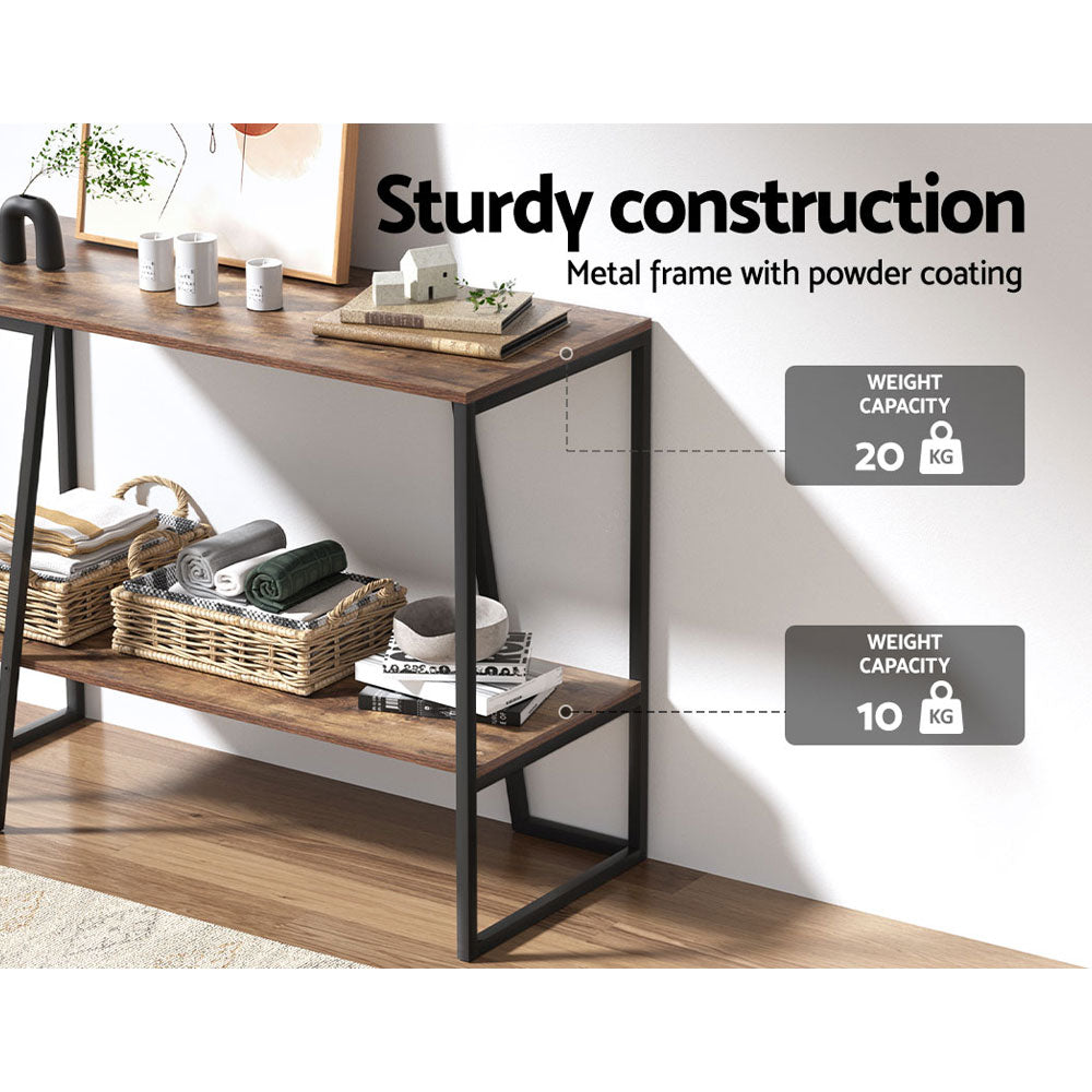 Marlook Console Table 106CM 2-tier Walnut Cora