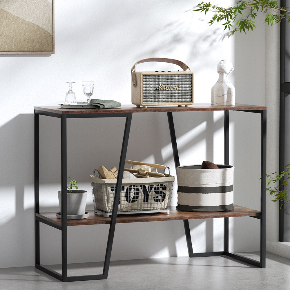 Marlook Console Table 106CM 2-tier Walnut Cora