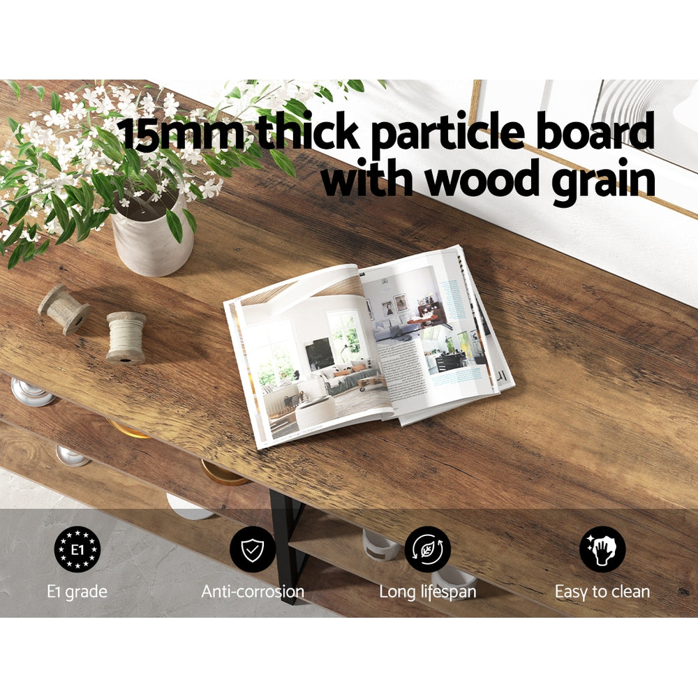 Marlook Console Table 120CM 3-tier Walnut Xiah