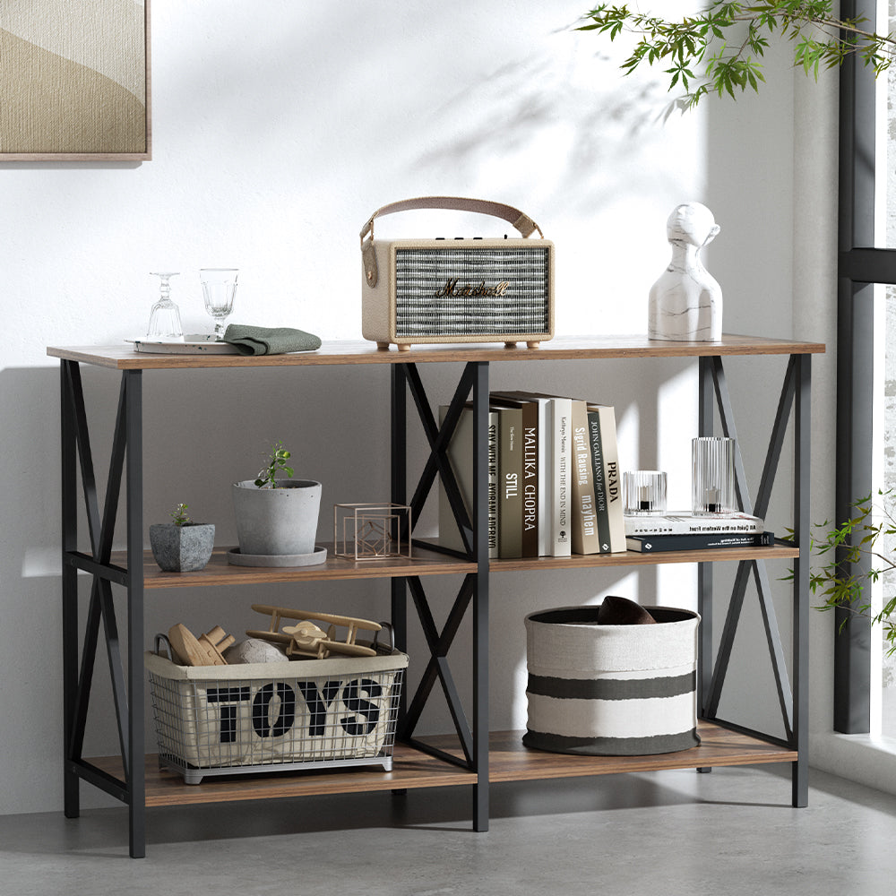 Marlook Console Table 120CM 3-tier Walnut Xiah