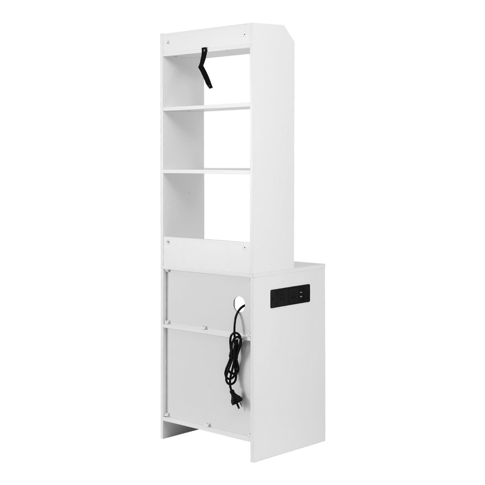 Marlook Bedside Table Nightstand Charging Station
