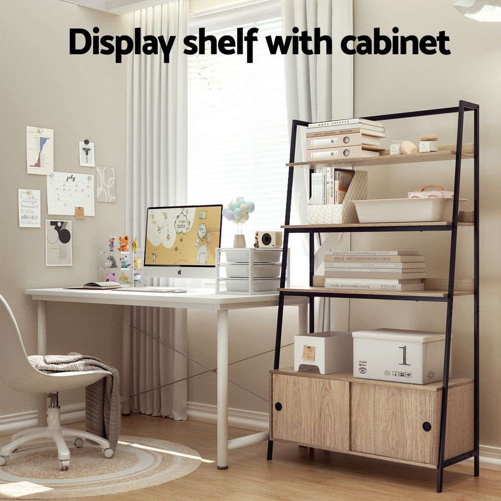 Marlook Bookshelf 5 Tier Cube Cabinet MIRA Oak