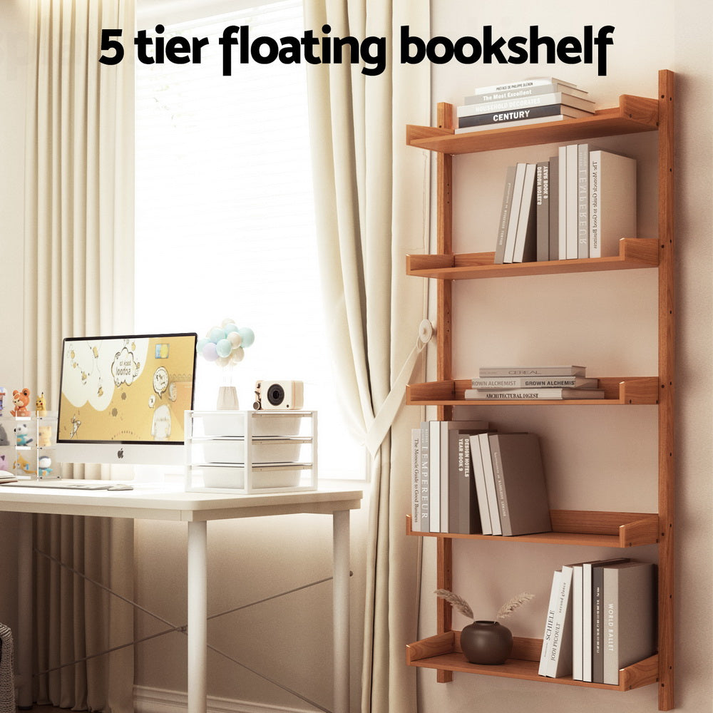 Marlook Bookshelf Floating Shelf CAPIZ Oak