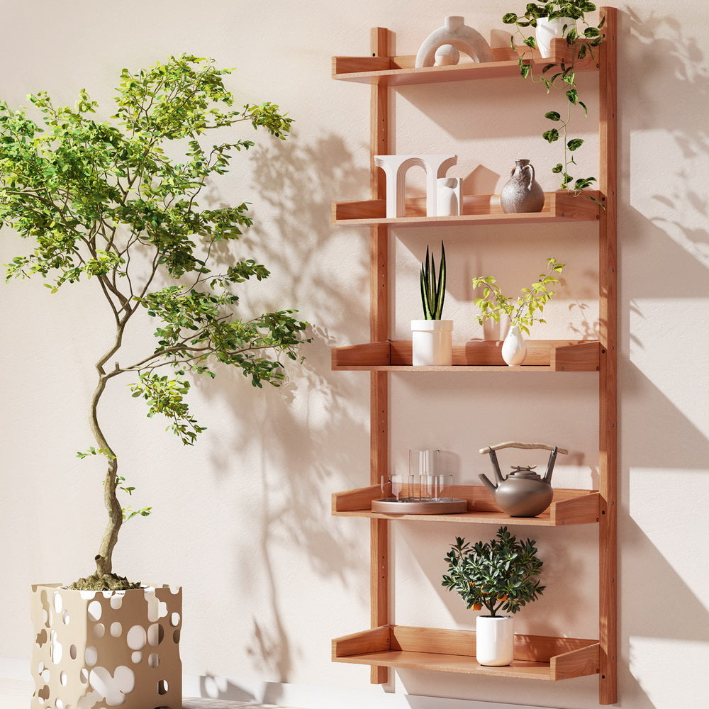 Marlook Bookshelf Floating Shelf CAPIZ Oak