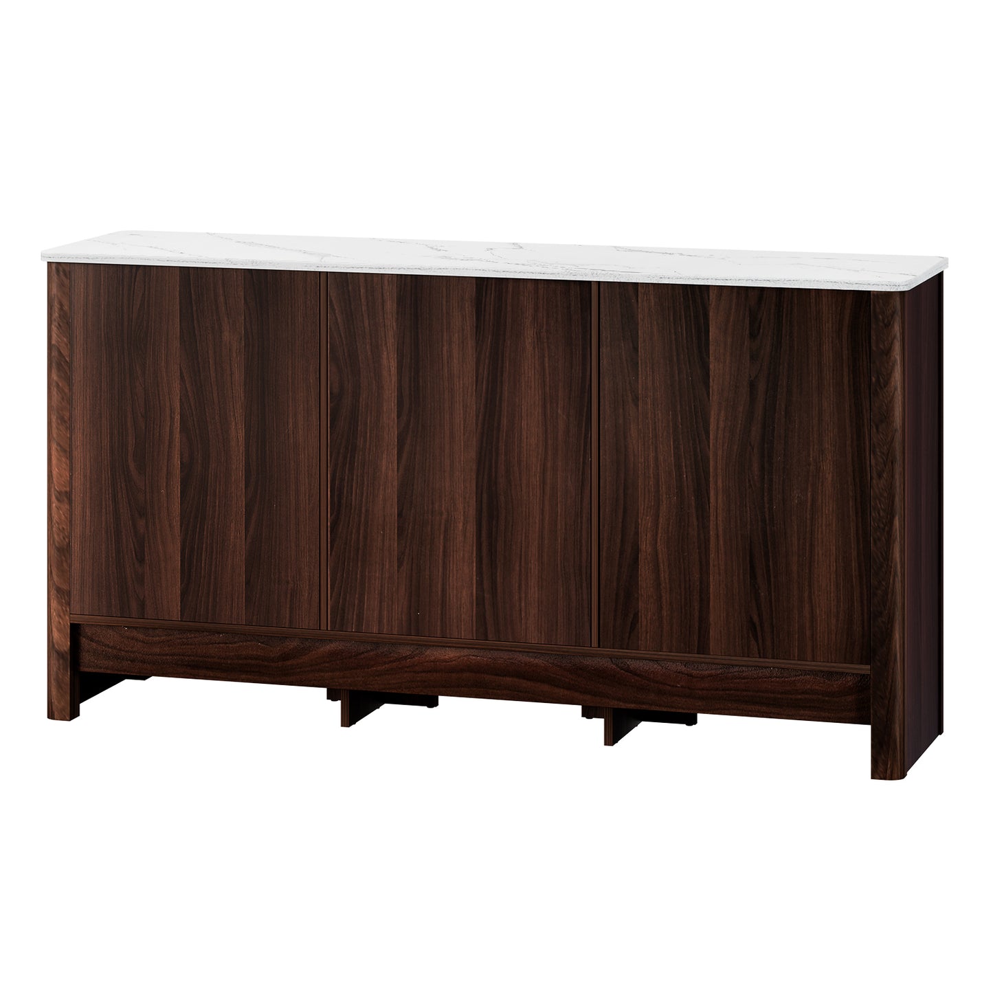 Marlook Buffet Sideboard Cabinet Marble Style Tabletop