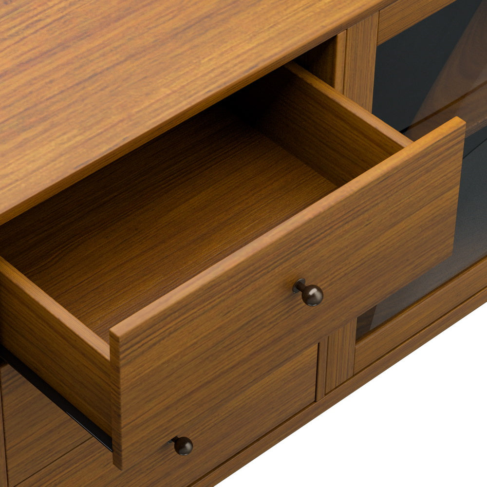 Marlook Buffet Sideboard Glass Doors - Oak