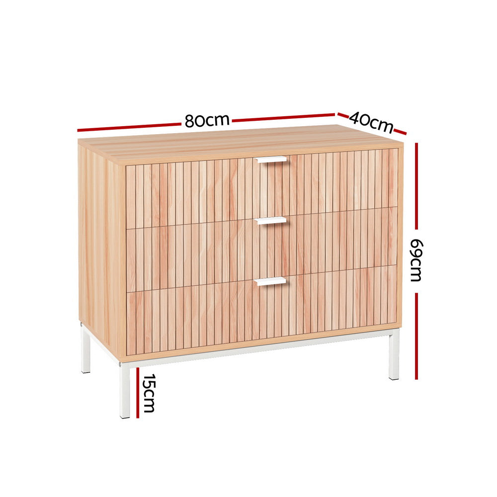 Marlook 3 Chest of Drawers - LURA Pine