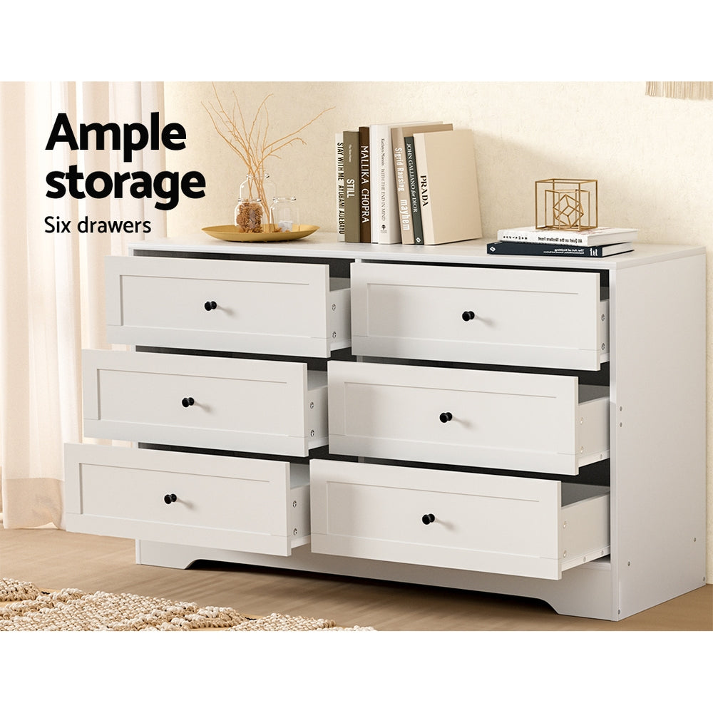 Marlook 6 Chest of Drawers - LEIF White