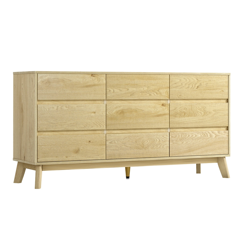 Marlook 9 Chest of Drawers Tallboy Cabinet - XAVI Pine