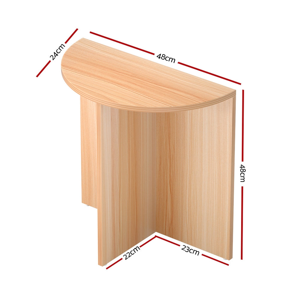 Marlook Coffee Table Semi-circle 48CM Pine Elva