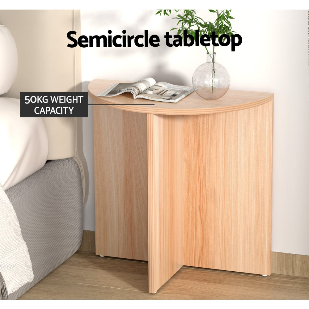 Marlook Coffee Table Semi-circle 48CM Pine Elva