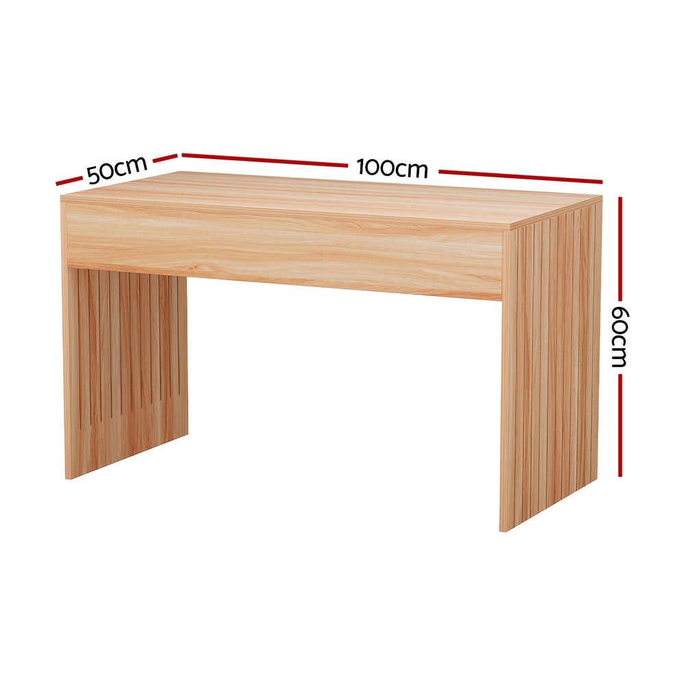 Marlook Coffee Table Rectangle Fluted Side 100CM