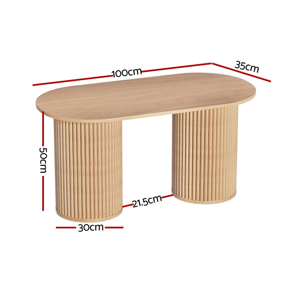 Marlook Coffee Table Oval 100CM Pine Samuel