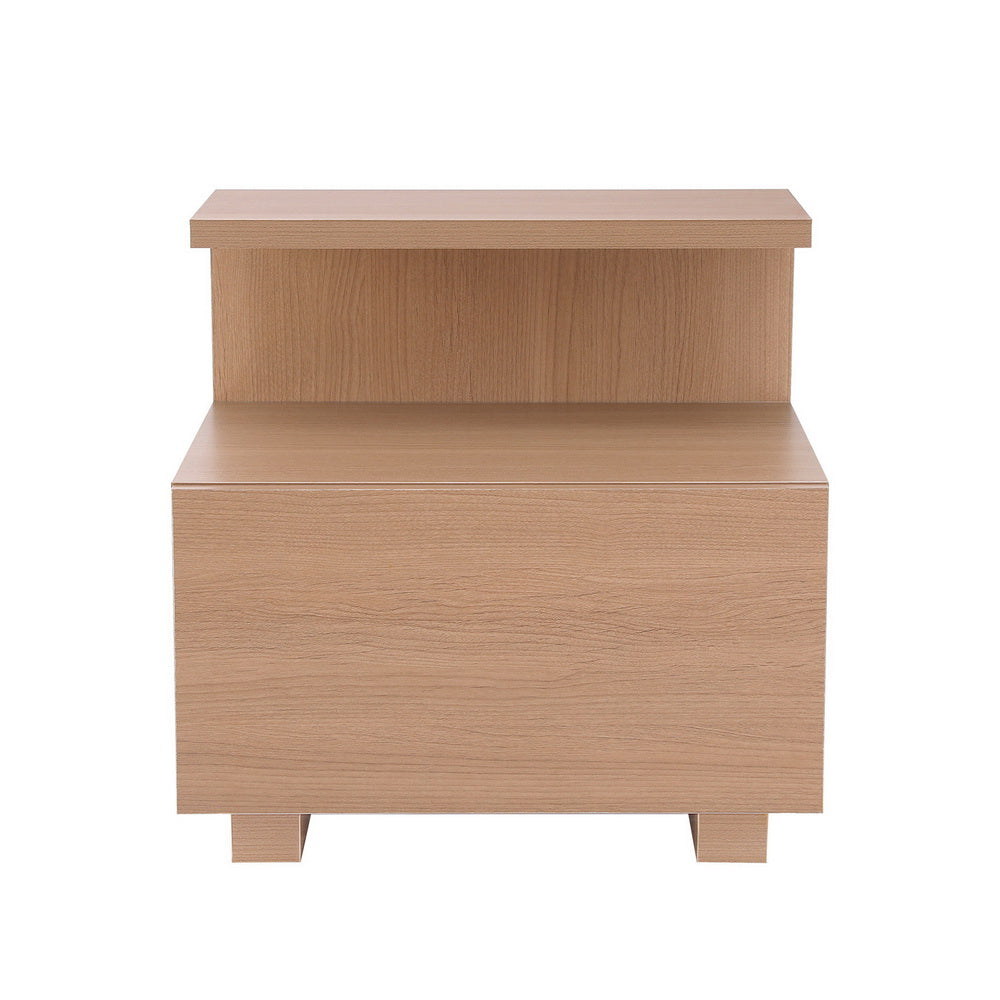 Marlook Bedside Table 1 Drawer - Pine