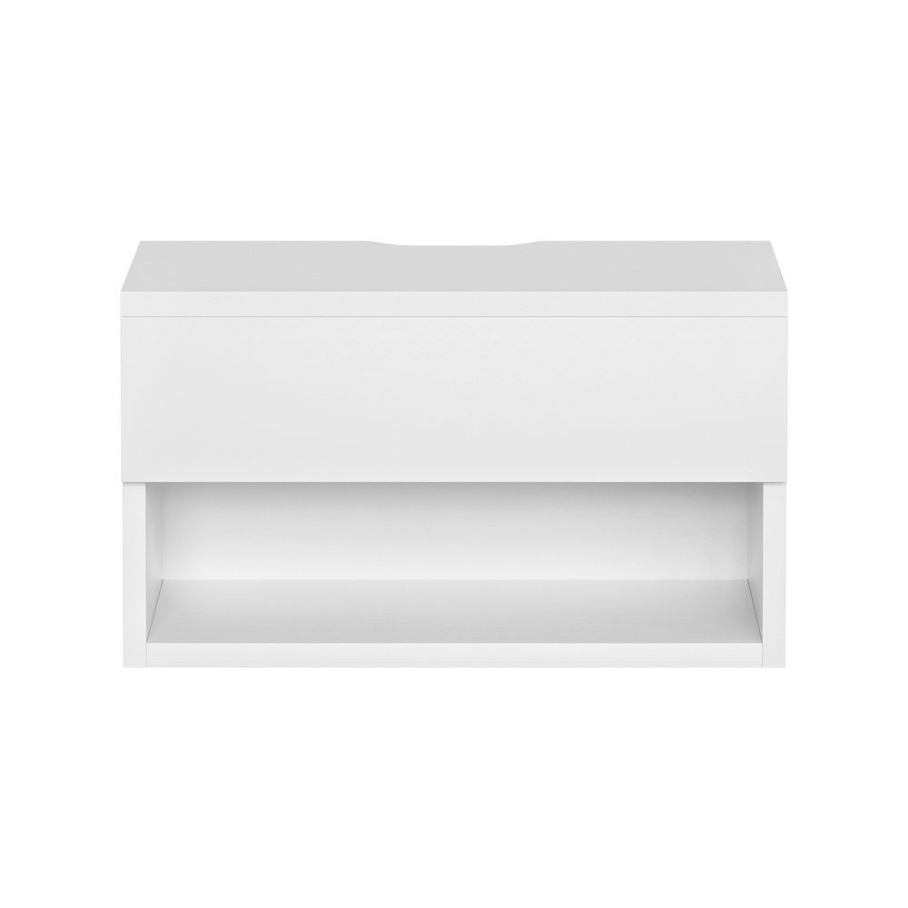 Marlook Floating Bedside Table Nightstand Drawer White
