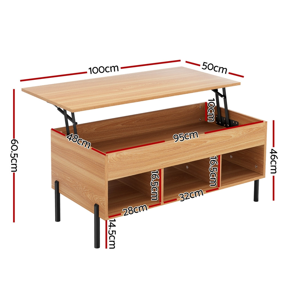 Marlook Coffee Table Lift-top Oak