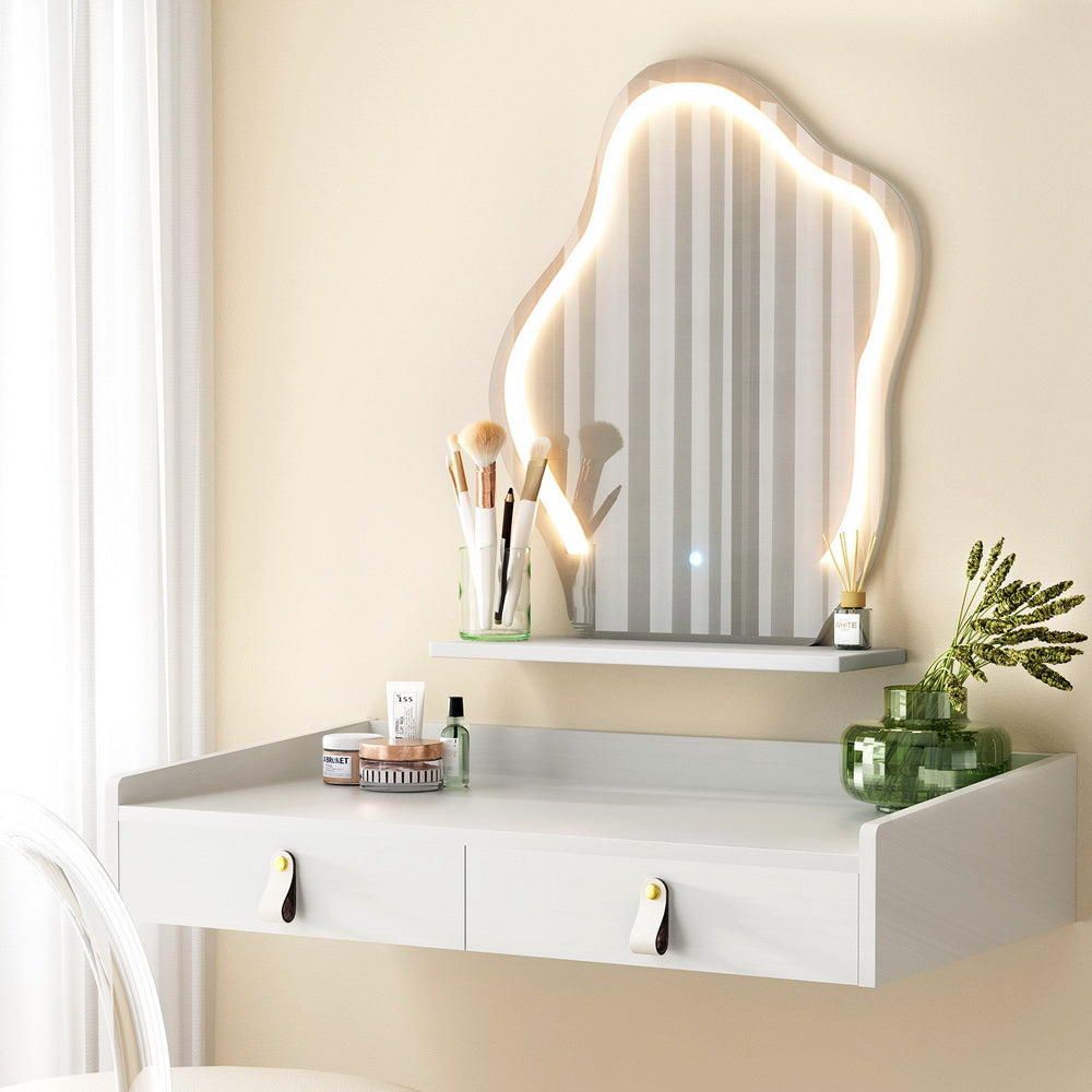 Marlook Dressing Table Floating LED White Daphne