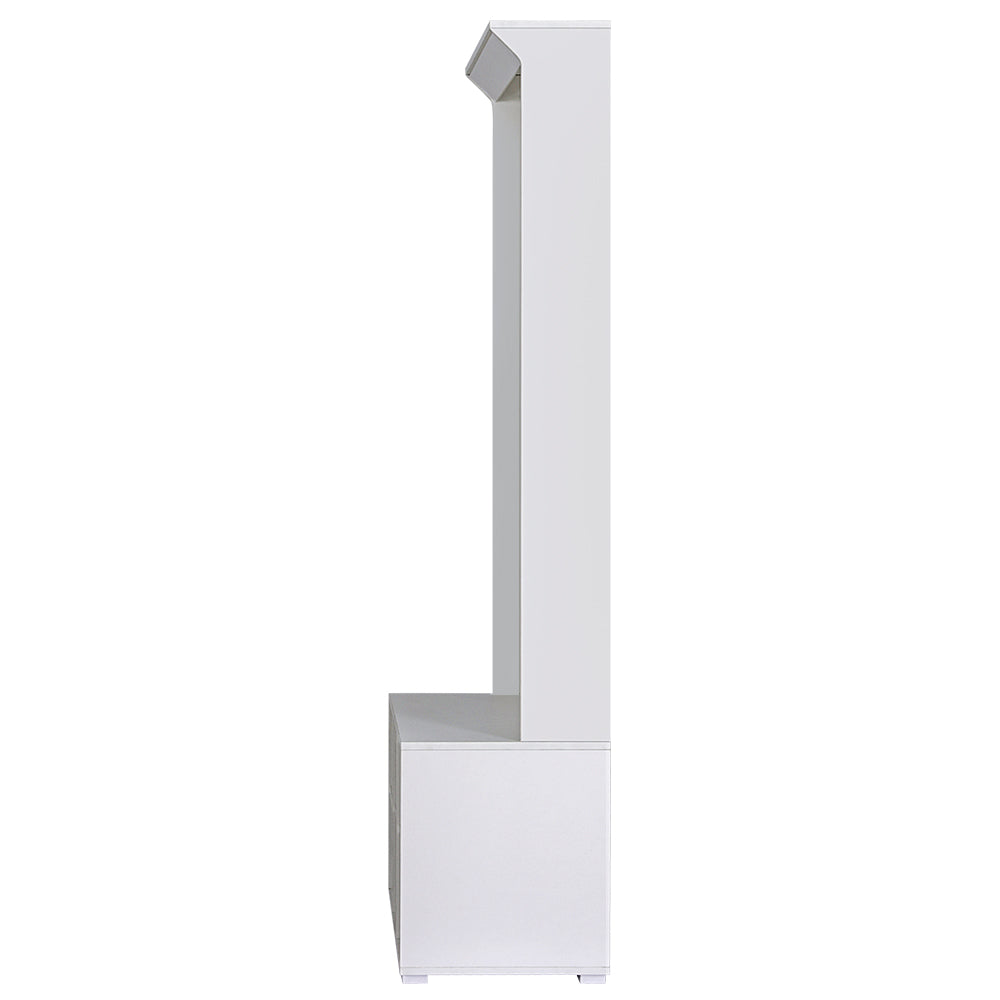 Marlook Shoe Rack Cabinet Hall Tree Coat Rack 180CM White