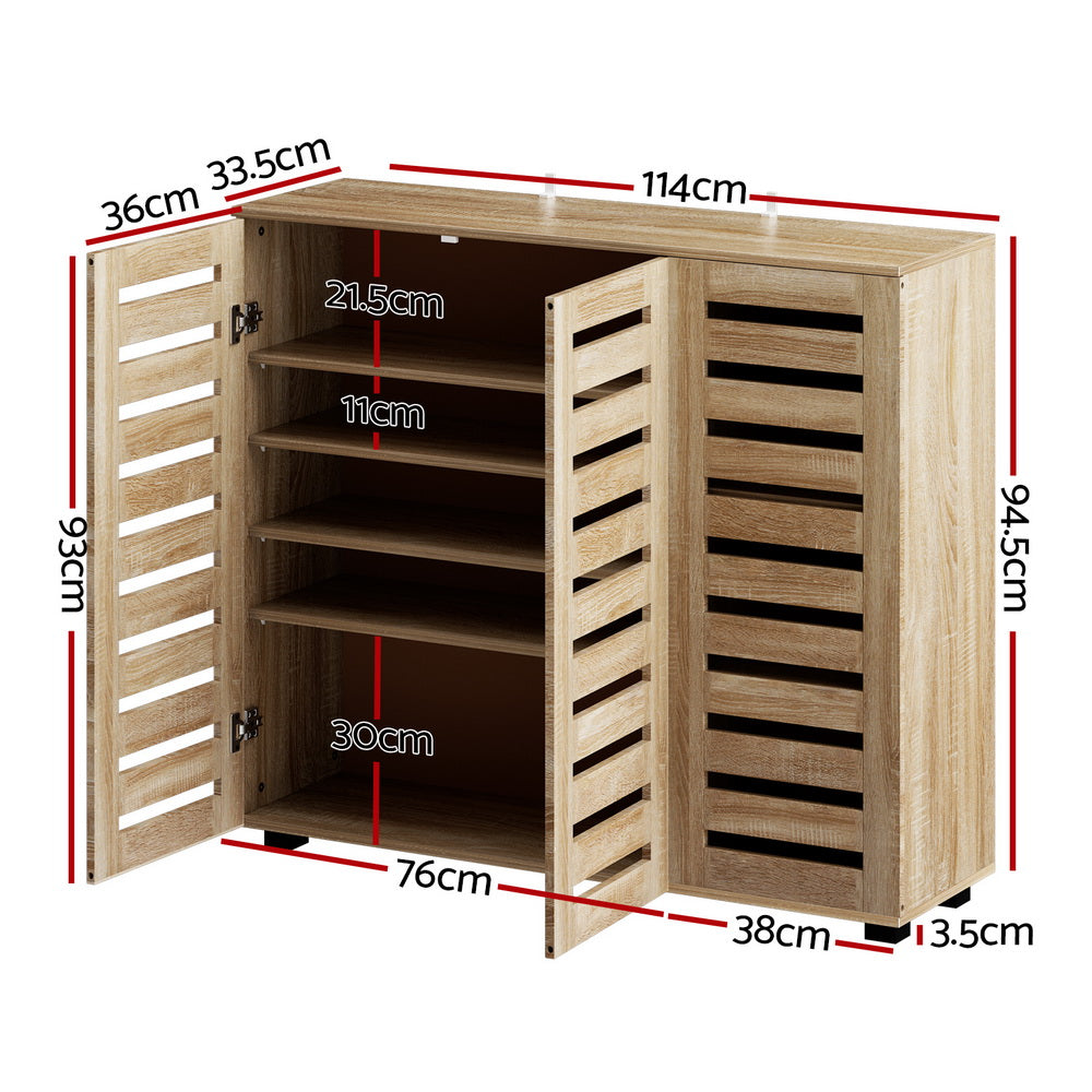 Marlook Shoe Rack Cabinet 30 Pairs Adjustable Shelf