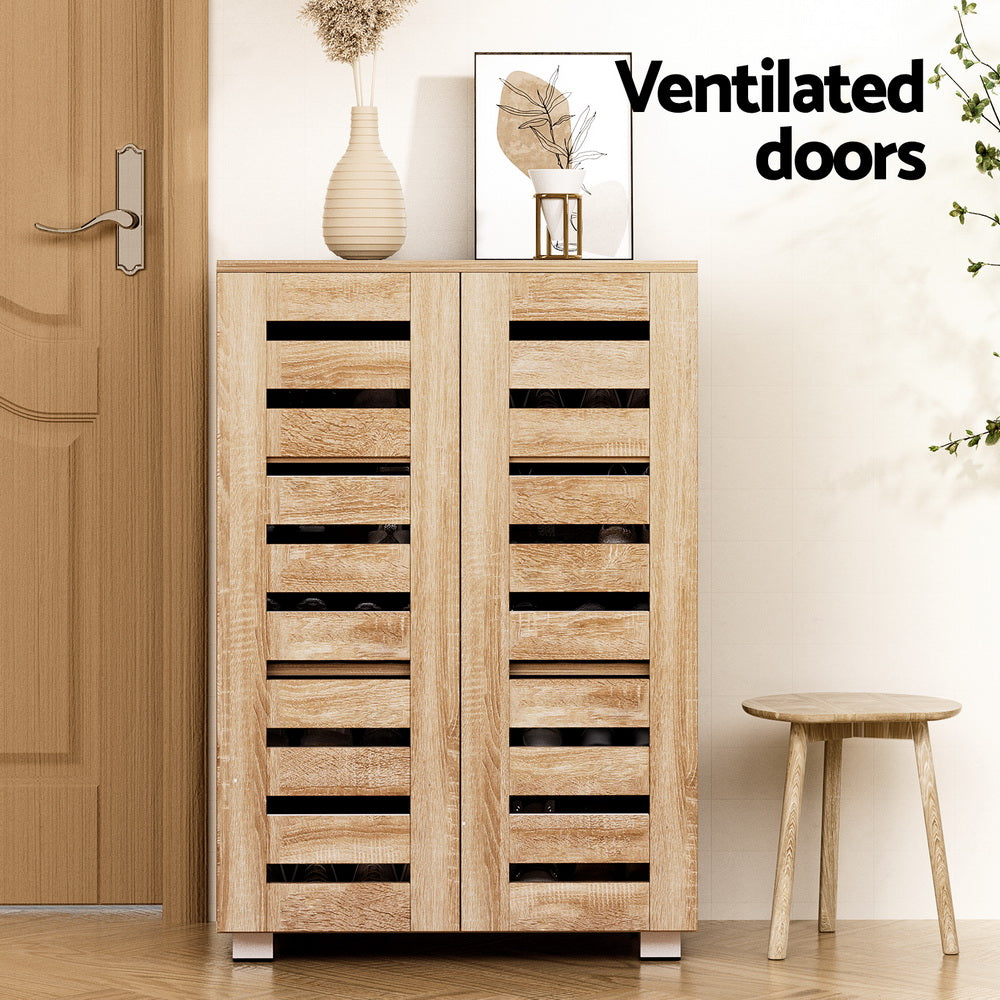 Marlook Shoe Rack Cabinet 20 Pairs 5-tier Wood Alster