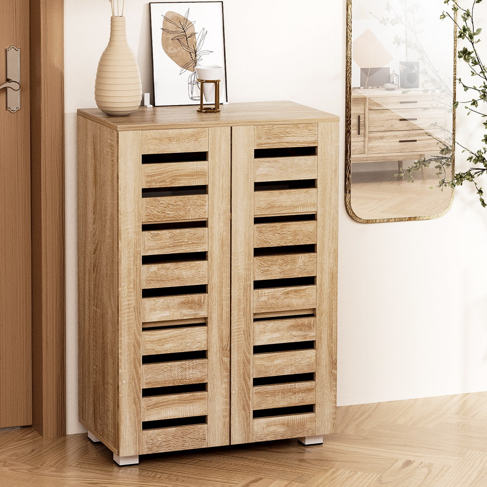 Marlook Shoe Rack Cabinet 20 Pairs 5-tier Wood Alster