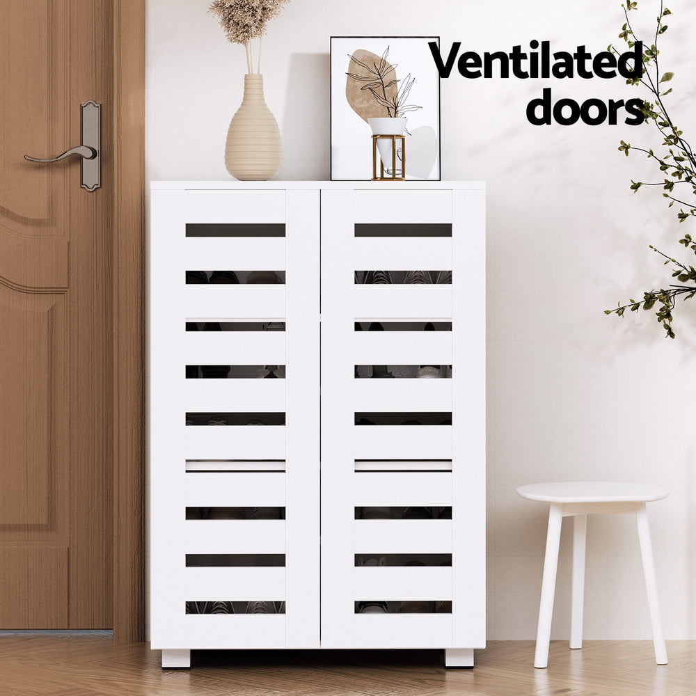 Marlook Shoe Rack Cabinet 20 Pairs 5-tier White Alster