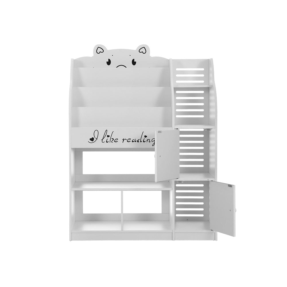 Marlook 4 Tiers Kids Bookshelf Storage Children Bookcase Toy Organiser Display