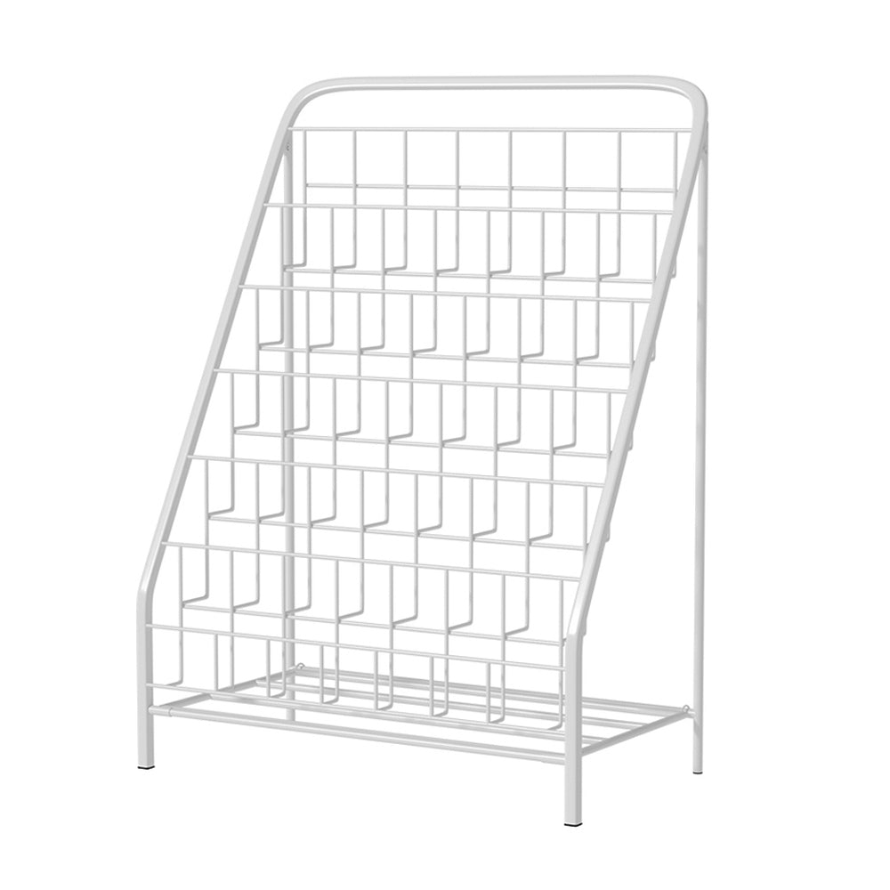 Marlook 6 Tiers Kids Bookshelf Magazine Rack Children Bookcase Organiser Foldable