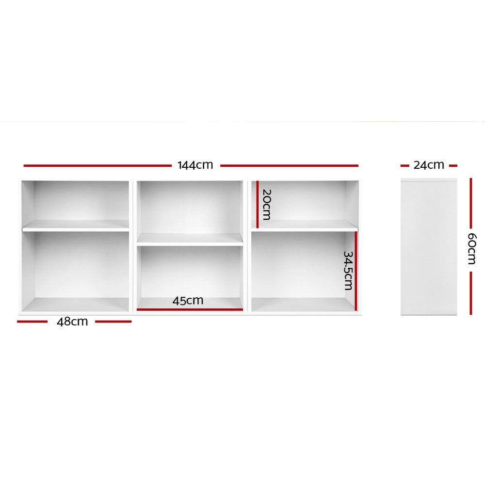 Marlook Bookshelf Set of 3 - VENA White