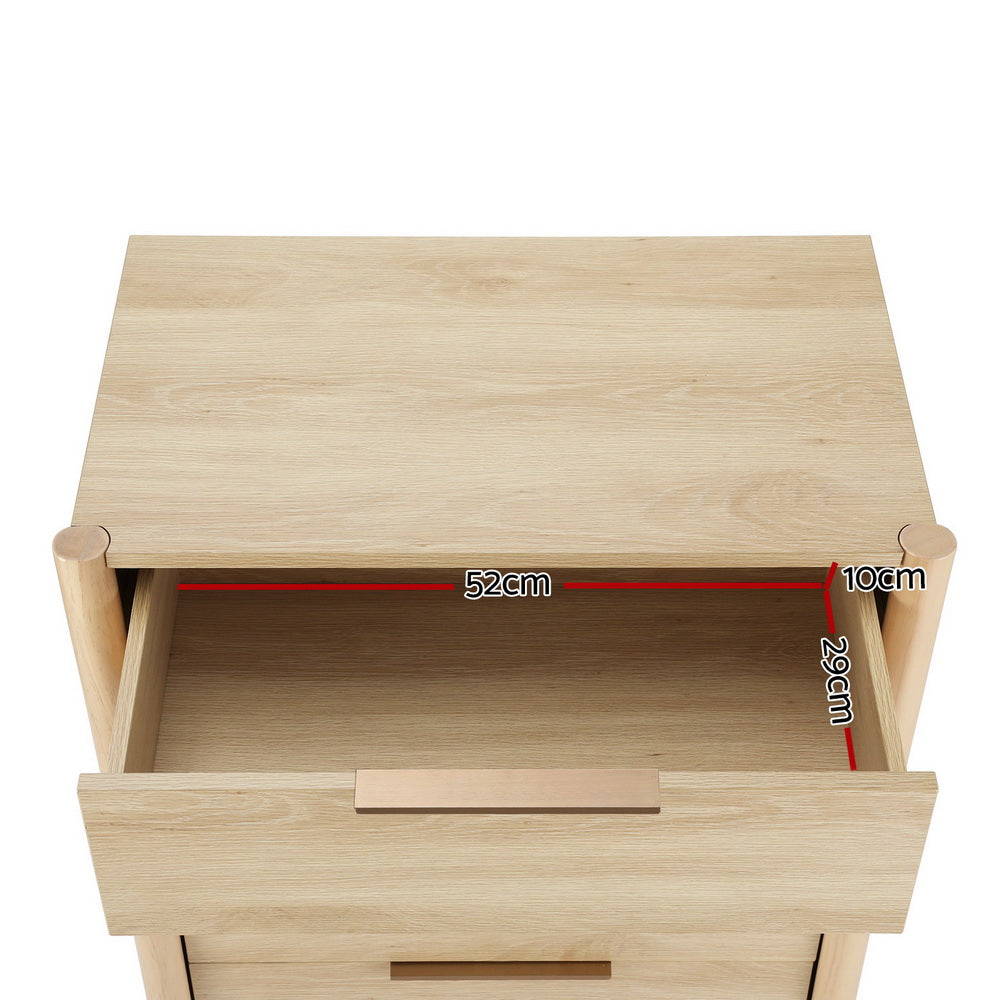 Marlook 4 Chest of Drawers Tallboy - INEZ Pine