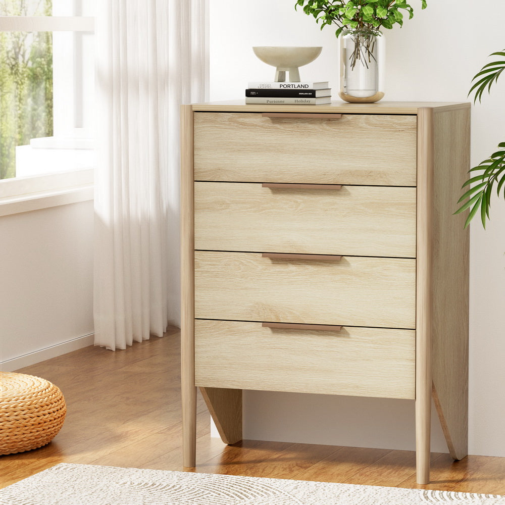 Marlook 4 Chest of Drawers Tallboy - INEZ Pine